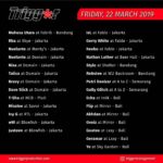 Schedule DJs & MCs 22 March 2019