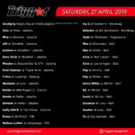 Schedule DJs & MCs 27 April 2019