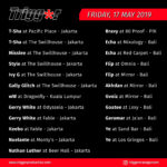 Schedule DJs & MCs 17 May 2019