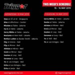 Schedule DJs & MCs 15 – 16 May 2019