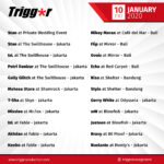 SCHEDULE DJS & MCS 10 January 2020