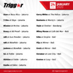 SCHEDULE DJS & MCS 24 January 2020