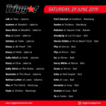 SCHEDULE DJS & MCS 29 JUNE 2019